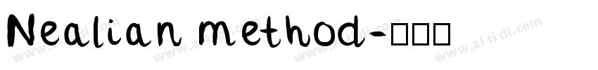 Nealian method字体转换